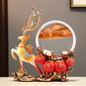 Modern Simplicity Creative Wealth Attracting Sandglass Decorative Ornaments for Moving House Warm Home Gift Living Room TV Cabinet Wine Cabinet Decoration
