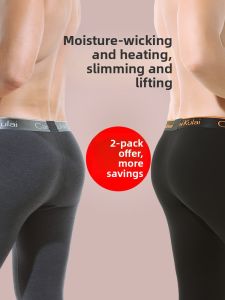BEISHANHU | Thermal Warm Leggings Men Heated Fleece Underwear