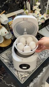 MAIMEITE Mini Rice Cooker 2L With Steamer Small Multifunctiona Rice Cooker 3-6 People