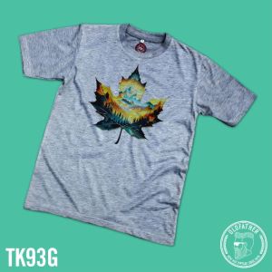 เสื้อยืดคอกลมแขนสั้น ผ้าTK พิมพ์ระบบ Sublimation นุ่ม สวมใส่ สบาย ระบายอากาศไม่ร้อน ( รหัสสินค้า TK 93 )