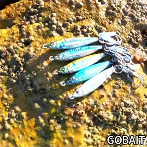 GOBAIT Metal Jig Lure 20g 30g 40g Spinner Spoon 3D Eye Color Laser Spinning Fishing Tackle Blade Hook Swimbait Pesca VIB Bait