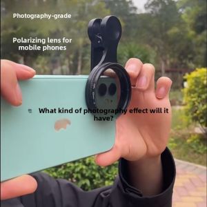 Universal 52mm Polarizing Phone Lens Filter High Definition Water Surface Reflection Professional Polarizing Lens Accessory