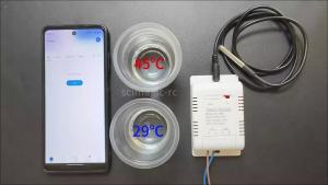 1/3/5PCS eWeLink TH-16RF16A 3000W Monitoring Temperature Sensor smart relay wifi APP Control Work With google home module