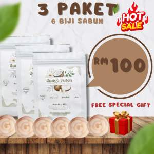 SABUN BUNGE PUTEH UTK JERAWAT JERAGAT DAN MENCERAHKAN