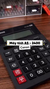 Máy tính Canon AS-2400 màn hình gập 3 nấc hiển thị 14 số bảo hành 3 năm dùng cho cửa hàng các shop bán hàng