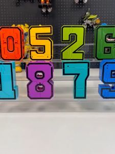 Large Transforming Numbers Robot Transforming Numbers 0-9 Transforming Numbers Robot Transformer Robot Childrens Toys