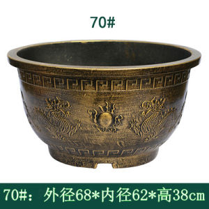 Sleeping Lotus Pot Jar Extra Large Hydroponic Flowerpot Thickened Plastic Garden Fish Farming Retro Non-Porous Resin Lotus Hydroponic Blood