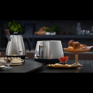 Ấm Siêu Tốc DeLonghi Distinta X KBI2001.M - Vỏ Kim Loại Thiết Kế Ý - Chính Hãng