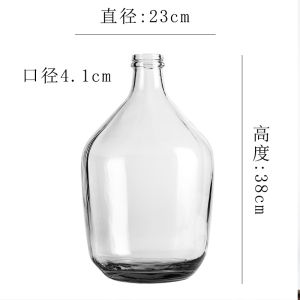 Nordic Style Large Glass Floor Standing Flower Vase for Cutting Flowers And Water Cultivation Simple Design Home Decoration