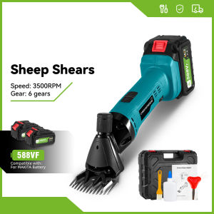 6 Speed 13 Teeth Electric Sheep Shears Electric Scissor Cordless Wool Shears Sheep Shearing For Makita 18V Battery