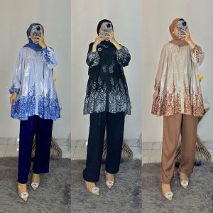 SET TUNIK RAYON PREMIUM/SET KULOT RAYON MOTIF
