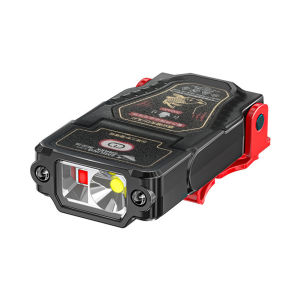 【HOSPORT】แบบพกพา LED เซ็นเซอร์ไฟหน้า Super Bright น้ำหนักเบาหมวกคลิปไฟหน้าแบบชาร์จไฟได้ปรับมุมสำหรับกลางแจ้ง Camping ฉุกเฉิน【1-3 วันจัดส่ง】