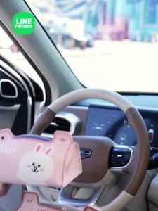 100% Authentic Line Friends Car Tissue Box Holder PU Leather Waterproof Moisture-proof Tissue Storage Box Cover Sanitary Box Tisu BROWN CHOCO CONY LFB158/LFB168/LFB265/LFB273/LFB320/LFB204