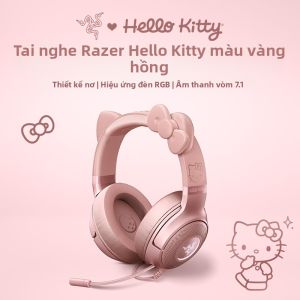 Razer | Tai Nghe Chơi Game Dây Rose Gold Thiết Kế Hello Kitty