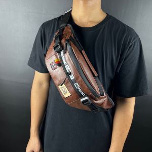 Waistbag Polo Amstar Bahan Kulit PU Leather Tas Pria Tas Pinggang Tas Selempang Bahu Tas Kulit Tas Pinggang waterproof