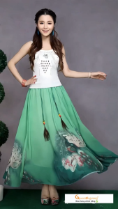 Chân váy maxi lưng thun chân váy dài quyến rũ GLV149 Cuocsongvang