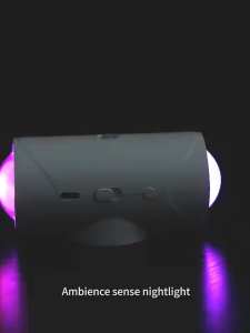 LED Night Light Human Body Sensing Ambient Lights Tricolor/RGB USB Rechargeable Wall Lights Three lighting modes Magnetic Cabinet lights for bathroom kitchen courtyard doorway Rechargeable Motion Sensor Light LED 3 Color Magnetic Wall Lamp Dim Automotic