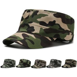 1PCCamouflage Flat Cap Fashion Camo Baseball Hat Adjustable Classic Fashion Sunshade Hat For Women Men Gorras Outdoor Sport Caps
