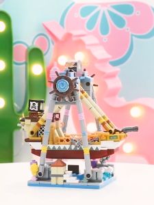 ของเล่น ตัวต่อ เลโก้ Mini Block ชุดสวนสนุก เรือโจรสลัด จำนวนตัวต่อ 541 ชิ้น_LOZ 1717