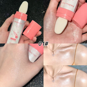 Waterproof Water Face Brighten Highlighter Bar Cosmetic Face Contour Bronzer Light Shimmer Highlighter High Gloss Stick Makeup