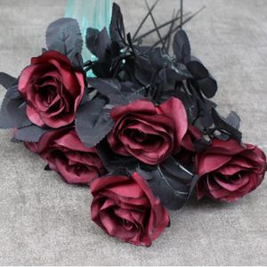 5/10Pcs Artificial Flowers Silk Rose Brial Bouquet Vase Home Room Decor Garden Valentineday Wedding Wreath Fake Plants Diy Gift