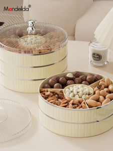 Mandelta Multi-Layer Snack Storage Box Luxury High-End Nut And Seed Divider Elegant Home Decor Fruit Tray