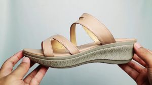 DENZEL Sandal Wedges Wanita Salem Pink Premium DZ 169