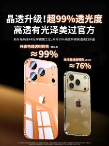 Ultra-Thin Transparent Silicone Phone Case for  17Promax Magnetic Absorption Full Lens Protection Air Drop Resistance