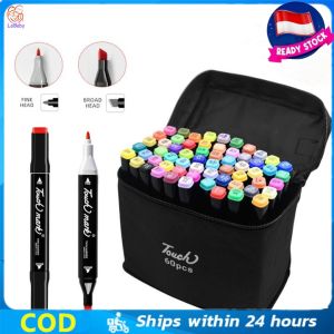 PROMO Spidol Dual Side Fine Art Brush Pen Art Marker set 80 pcs untuk Mewarnai Gambar 3D