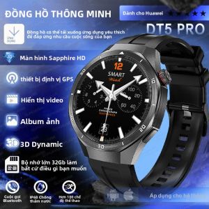 Đồng Hồ Thông Minh GPS 32GB Dành Cho Nam - Có Chức Năng Gọi Bluetooth NFC Chống Nước Theo Dõi Sức Khỏe Phát Nhạc & Video Màn Hình AMOLED