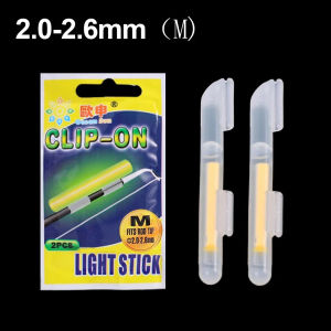 20Pcs 10Bags Clip-on Fishing Rod Tip Luminous Stick Light Float Tackle Induction Fish Bite Alarm for Night Fishing Rod Equipment