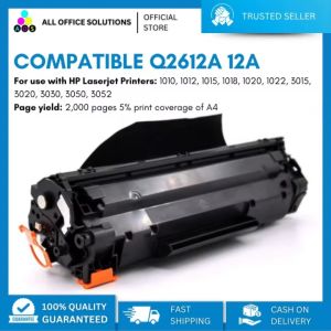 AOS Compatible Toner Cartridge 12A Q2612A Replacement for HP12A