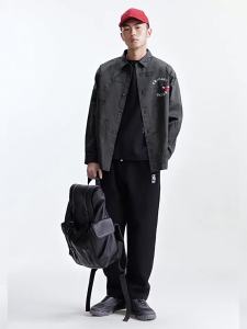 Jack Jones | Bulls Team Collaborative Spring Cotton Full-Print Loose Shirt