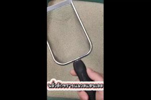 ที่ตักทรายแมวสแตนเลส ตักขี้แมว รูขนาด 3.8 มม. ช้อนตักทรายแมว ขนาดใหญ่และใช้งานง่าย จับถนัดมือ