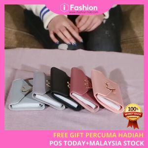 iFASHION 1186 Women Trifold Envelope Cute Love Small Short Wallet Pouch Coin Purse Wanita Beg Duit Kecil Dompet Murah