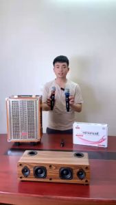 Bộ 02 micro hát karaoke pin sạc Ontekco MU03 đen không dây - sạc ngay trên tay micro phù hợp mọi loa kéo amply gia đình