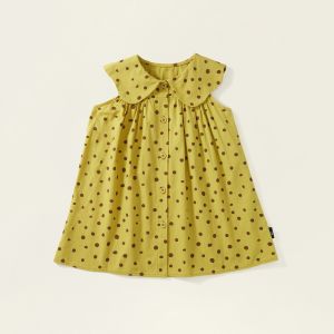 ชุดเจ้าหญิง Tutu วันเกิดของเด็กอายุ3-7ปีชุดสาวชายหาดลายจุดฤดูร้อนชุดหมีทำจากผ้าฝ้ายชุดแฟชั่นสำหรับเด็กอายุ3-7ปี