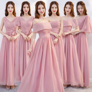 Fairy Style Pink Luxurious Dress for Weddings and Banquets