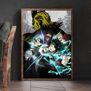 NARUTO | Hot Anime My Hero Academia Poster Posters Decorative Paintings Study Bedroom Bar Background Wall Murals Gifts