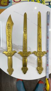 Kiếm thất tinh bằng đồng phong thủy 3 mẫu dài 47cm rộng 11cm nặng 0.7kg