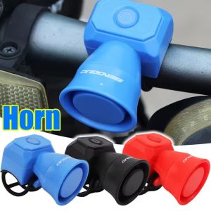 Bicycle Cycling Horn Bell Loud Waterproof E-Bike Type-C Rechargeable 5 Models Alarm Horn for Mountain Road Bike Scooter Safety Riding