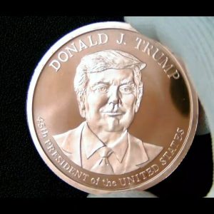 5 AVDP Oz President Trump .999 Fine Copper Round Medal GSM USA 5 Oz Copper Round Medal COPPERMAN