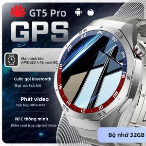 Đồng Hồ Thông Minh GPS GT5 Pro Với Màn Hình AMOLED Bộ Nhớ 32GB Chức Năng Nghe Nhạc MP3/MP4 Bluetooth 5.3 Nhắc Nhở Cuộc Gọi & Tin Nhắn Chế Độ Thể Thao Dành Cho Nam