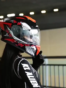🔥HOT SALE🔥AXK Full Face Motorcycle Helmet – ICC Certified HD Dual Visor Anti-Fog Breathable Windproof Fits 52-62cm Men Women – Ready Stock COD