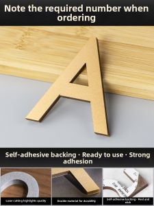 QIANGBIAO | Customized 3D Door Number Plate