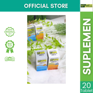 MY WELL Vitamin D3 1000 IU & 4000 IU | 20 Tablet untuk Daya Tahan Tubuh & Kesehatan Tulang
