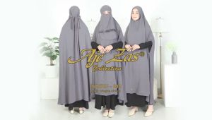 BISA COD! Hijab Syari Jumbo Kode INDIRIN Kepala Non Pet Bahan Kringkel Premium By Ory AjeZas Collect