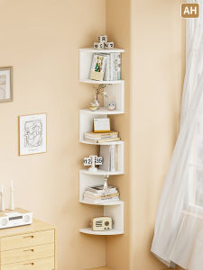 evesigar | Wall Corner Shelves No Drilling Floating Bookshelf
