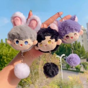 Game Love and Deepspace Xavier Sylus Rafayel Cosplay Keychain Plush Figure Doll Keyring Key Chain Bag Backpack Pendant Kids Girls Gift
