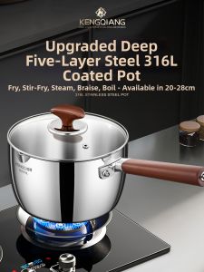 RONGCHUAN | Deep 316 Stainless Steel Small Multi-functional Milk Pot